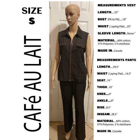 CAFé AU LAIT 2 piece suit - Picture 1 of 2